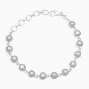 925 Sterling Silver Pearl Bracelets
