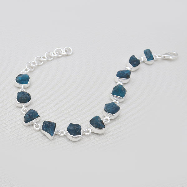 925 Sterling Silver Apatite Bracelets