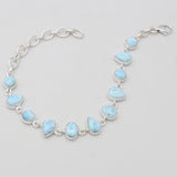 925 Sterling Silver Larimar Bracelets