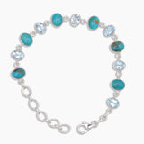 Mexican Turquoise Silver Bracelets