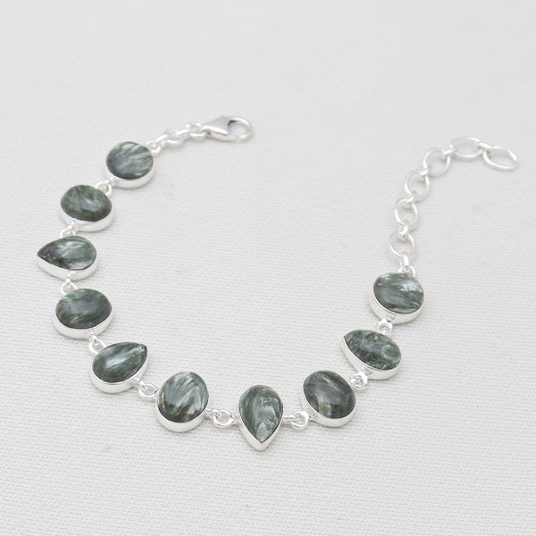 Seraphinite Silver Bracelets