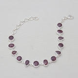 925 Sterling Silver Ruby Bracelets