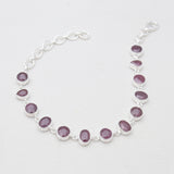 925 Sterling Silver Garnet Bracelets