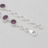 925 Sterling Silver Ruby Bracelets