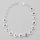 925 Sterling Silver Ruby Bracelets