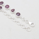 925 Sterling Silver Garnet Bracelets