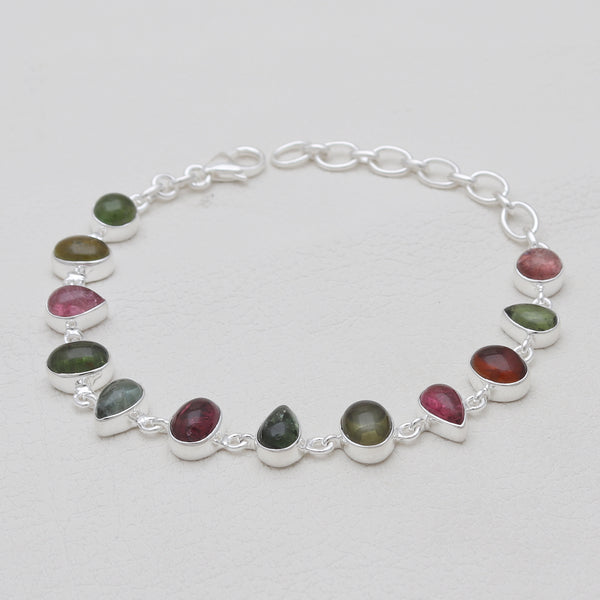 Tourmaline Silver Bracelets