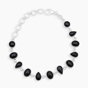 925 Sterling Silver Black Onyx Bracelets