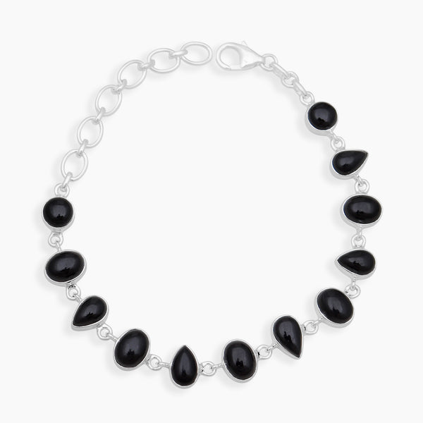 925 Sterling Silver Black Onyx Bracelets