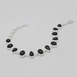 925 Sterling Silver Black Onyx Bracelets