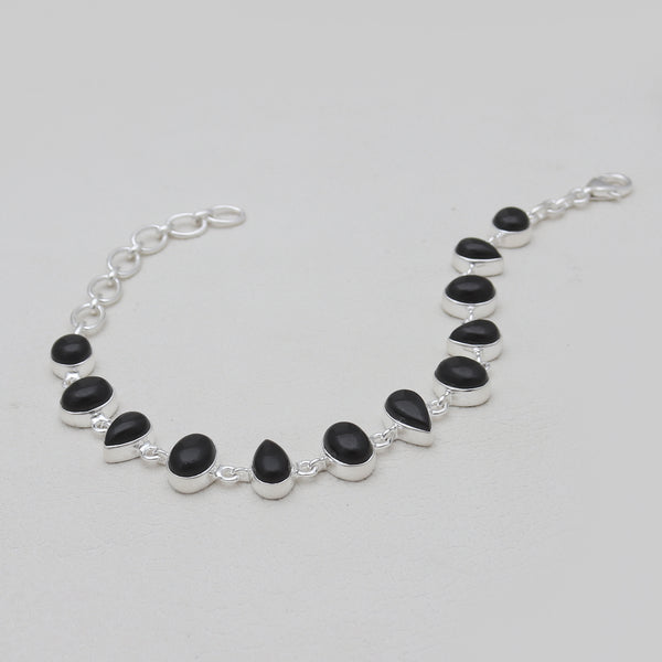 925 Sterling Silver Black Onyx Bracelets