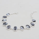 Natural Dendritic Opal Silver Bracelets