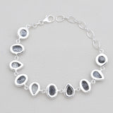Natural Dendritic Opal Silver Bracelets