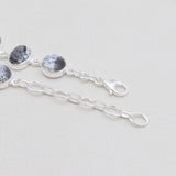 Natural Dendritic Opal Silver Bracelets