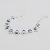 Natural Dendritic Opal Silver Bracelets