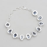 Natural Dendritic Opal Silver Bracelets