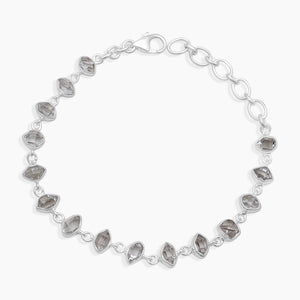 925 Silver Herkimer Quartz Bracelets