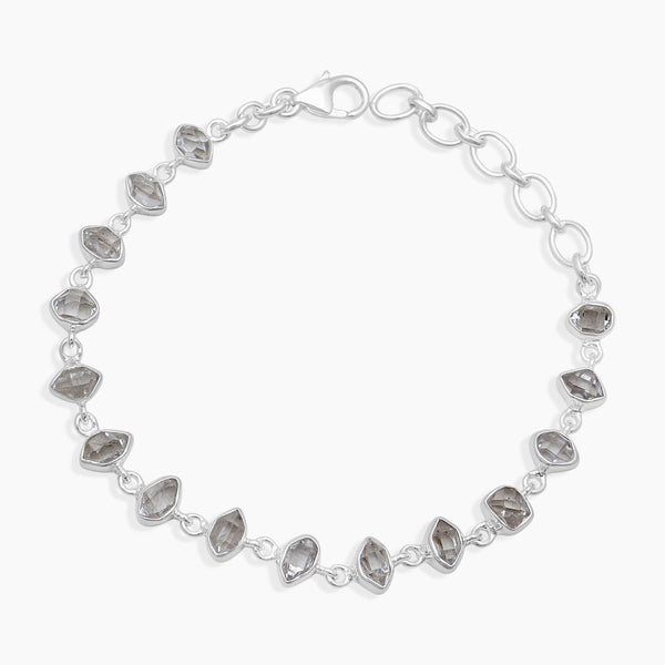 925 Silver Herkimer Quartz Bracelets