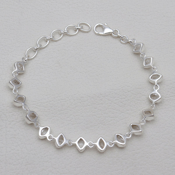 925 Silver Herkimer Quartz Bracelets