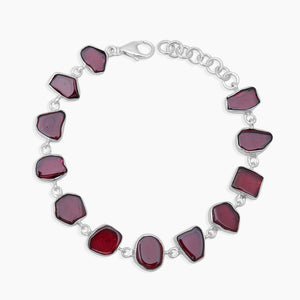 925 Sterling Silver Garnet Bracelets