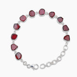 925 Sterling Silver Garnet Bracelets