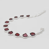 925 Sterling Silver Garnet Bracelets