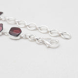925 Sterling Silver Garnet Bracelets