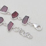 925 Sterling Silver Garnet Bracelets