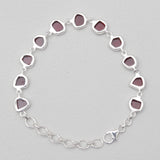 925 Sterling Silver Garnet Bracelets
