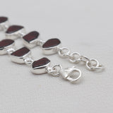 925 Sterling Silver Garnet Bracelets