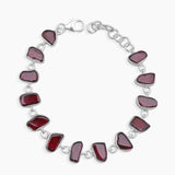 925 Sterling Silver Garnet Bracelets