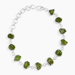 925 Sterling Silver Peridot Bracelets