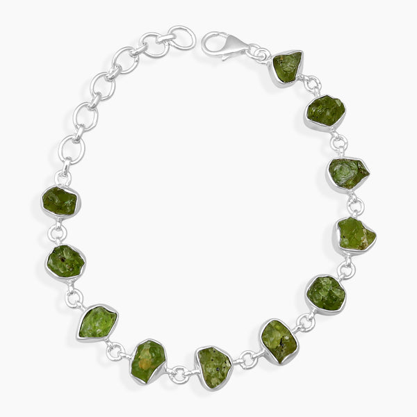 925 Sterling Silver Peridot Bracelets