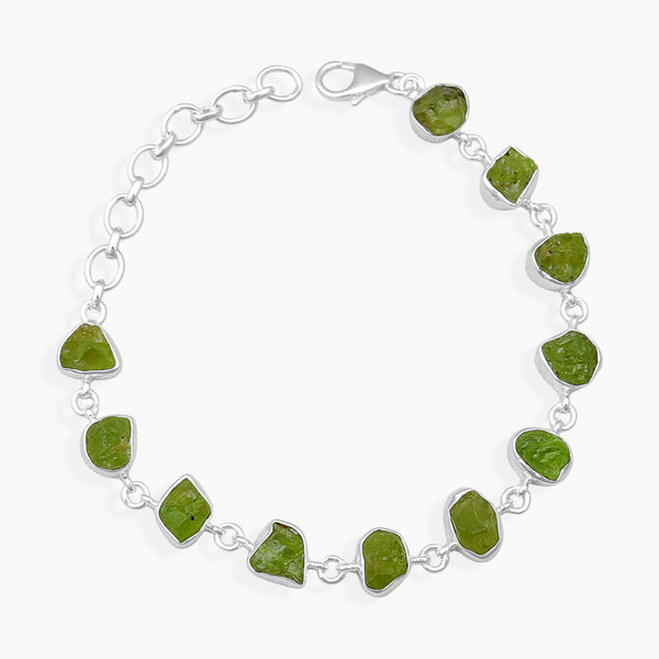 925 Sterling Silver Peridot Bracelets