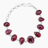 925 Sterling Silver Garnet Bracelets