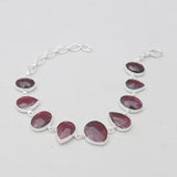 925 Sterling Silver Garnet Bracelets