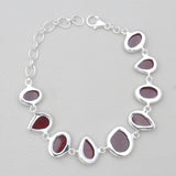 925 Sterling Silver Garnet Bracelets