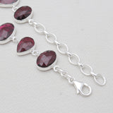 925 Sterling Silver Garnet Bracelets