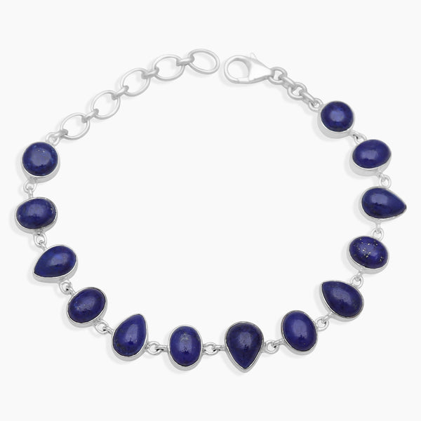 Lapis Lazuli Silver Bracelets