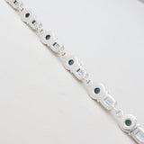 Amethyst & Rainbow Moonstone Silver Bracelets