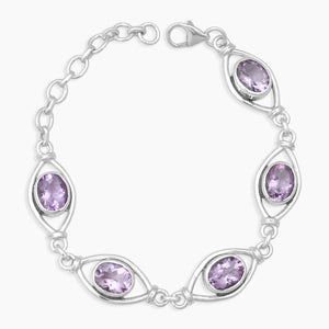 925 Sterling Silver Citrine Bracelets