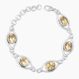 925 Sterling Silver Citrine Bracelets