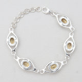 925 Sterling Silver Citrine Bracelets