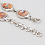Turquoise Spiny Oyster Silver Bracelets