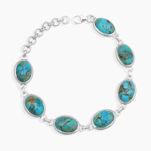 Boulder Turquoise Silver Bracelets