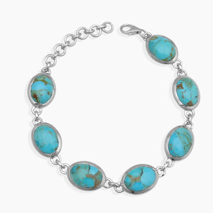 Boulder Turquoise Silver Bracelets