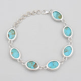 Boulder Turquoise Silver Bracelets