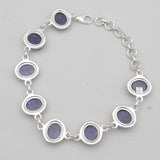 925 Sterling Silver Tanzanite Bracelets