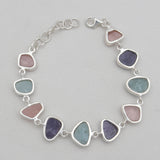 Tanzanite & Rose Quartz Silver Bracelets