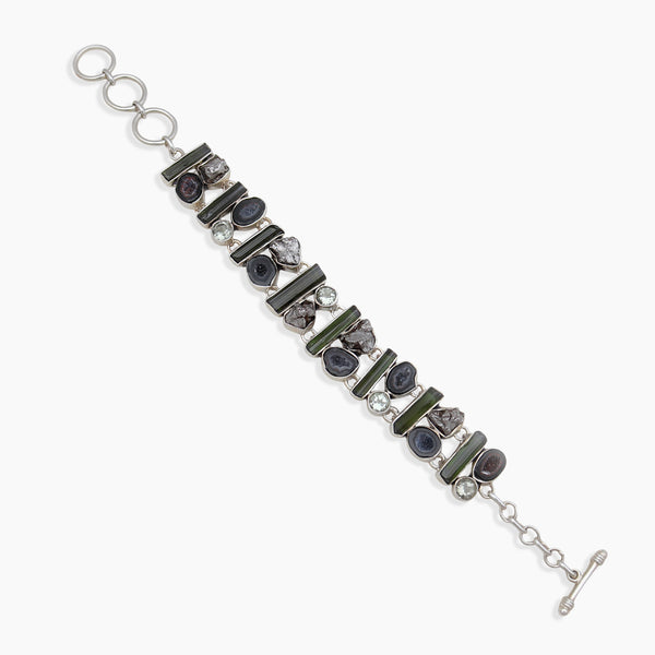 Coconut Druzy Silver Bracelets